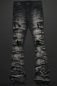 Rockstar - Sniper Super Stacked Flare Jean - Clique Apparel