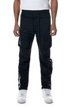 Load image into Gallery viewer, Smoke Rise - Windbreaker Joggers - Black - Clique Apparel