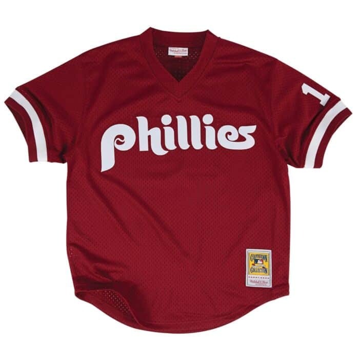 Authentic John Kruk Philadelphia Phillies MLB 1991 Pullover Jersey - Clique Apparel